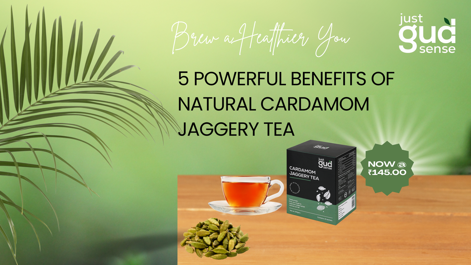 cardamom jaggery tea